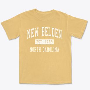 New Belden North Carolina Classic Established Premium Heavyweight T-shirt