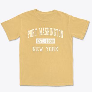 Port Washington New York Classic Established Premium Heavyweight T-shirt