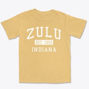 Zulu Indiana Classic Established Premium Heavyweight T-shirt