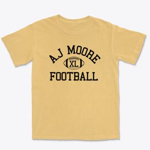 A.j Moore High Classic Football Premium Heavyweight T-shirt