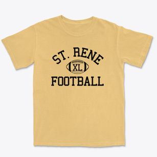 Saint Rene Student Council Classic Football Premium Heavyweight T-shirt