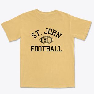Saint John Lutheran School Classic Football Premium Heavyweight T-shirt