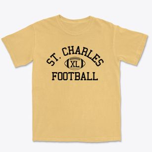 Saint Charles Borromeo School Classic Football Premium Heavyweight T-shirt