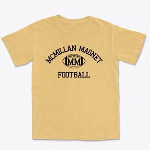 Mcmillan Magnet Center Junior High Classic Football Premium Heavyweight T-shirt