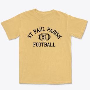 St Paul Parish Classic Football Premium Heavyweight T-shirt