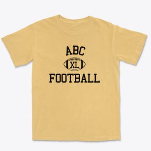 Abc School Classic Football Premium Heavyweight T-shirt