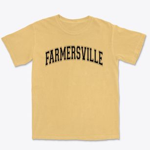 Farmersville Junior High School Varsity Arch Premium Heavyweight T-shirt