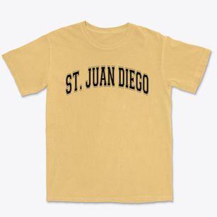 St. Juan Diego Catholic Church Varsity Arch Premium Heavyweight T-shirt