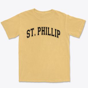 St Phillip Parish Varsity Arch Premium Heavyweight T-shirt