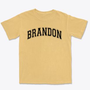 Brandon Middle School Varsity Arch Premium Heavyweight T-shirt