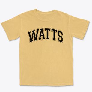 Watts Elementary School Varsity Arch Premium Heavyweight T-shirt