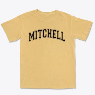 Mitchell Elementary School Varsity Arch Premium Heavyweight T-shirt