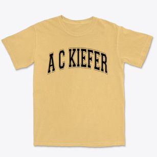 A C Kiefer Education Center Varsity Arch Premium Heavyweight T-shirt