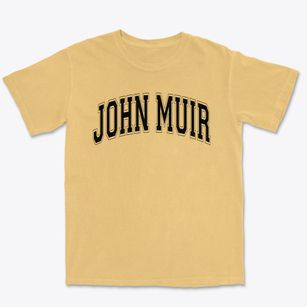 John Muir Alternative School Varsity Arch Premium Heavyweight T-shirt