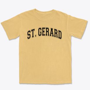 Saint Gerard School Varsity Arch Premium Heavyweight T-shirt