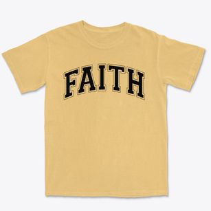 Faith Lutheran School Varsity Arch Premium Heavyweight T-shirt