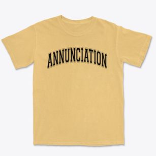 Annunciation Parish Varsity Arch Premium Heavyweight T-shirt
