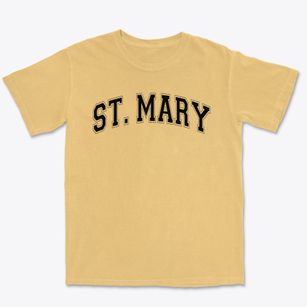Saint Mary Elementary School Varsity Arch Premium Heavyweight T-shirt