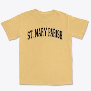St Mary Parish Varsity Arch Premium Heavyweight T-shirt