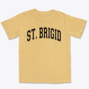 Saint Brigid School Varsity Arch Premium Heavyweight T-shirt