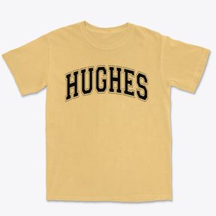 Hughes Middle School Varsity Arch Premium Heavyweight T-shirt