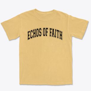 Echos Of Faith Christian School Varsity Arch Premium Heavyweight T-shirt
