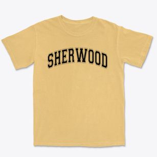 Sherwood Middle School Varsity Arch Premium Heavyweight T-shirt