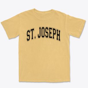 St Joseph Parish Varsity Arch Premium Heavyweight T-shirt