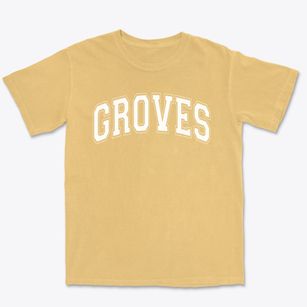 Groves Elementary School Varsity Arch Premium Heavyweight T-shirt
