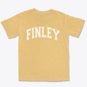 Finley Elementary School Varsity Arch Premium Heavyweight T-shirt