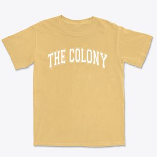 The Colony Early Childhood Pta Varsity Arch Premium Heavyweight T-shirt