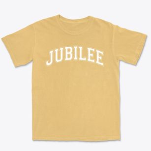 Jubilee Christian School Varsity Arch Premium Heavyweight T-shirt