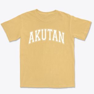 Akutan School Varsity Arch Premium Heavyweight T-shirt