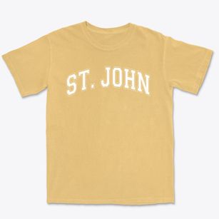St. John The Baptist Catholic School Varsity Arch Premium Heavyweight T-shirt
