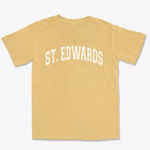 Saint Edwards Elementary School Varsity Arch Premium Heavyweight T-shirt