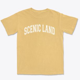 Scenic Land School Varsity Arch Premium Heavyweight T-shirt
