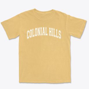 Colonial Hills Elementary School Varsity Arch Premium Heavyweight T-shirt