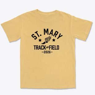 Saint Mary School Track and Field Premium Heavyweight T-shirt