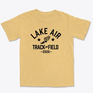 Lake Air Junior High School Track and Field Premium Heavyweight T-shirt