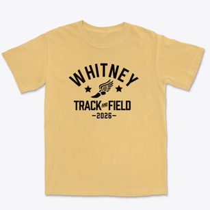 Whitney Intermediate School Track and Field Premium Heavyweight T-shirt