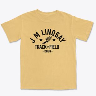 J M Lindsay Elementary School Track and Field Premium Heavyweight T-shirt
