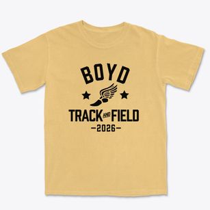 Boyd High School Track and Field Premium Heavyweight T-shirt