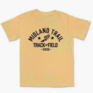 Midland Trail High School Track and Field Premium Heavyweight T-shirt