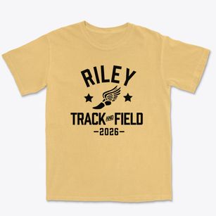 Riley Elementary School Track and Field Premium Heavyweight T-shirt