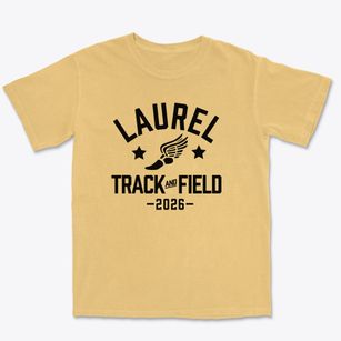 Laurel Elementary School Track and Field Premium Heavyweight T-shirt