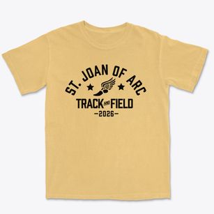 Saint Joan Of Arc School Track and Field Premium Heavyweight T-shirt