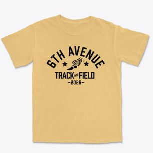 6th Avenue Elementary School Track and Field Premium Heavyweight T-shirt