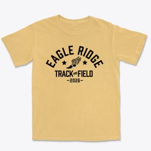 Eagle Ridge Academy Track and Field Premium Heavyweight T-shirt