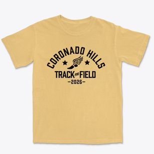 Coronado Hills Elementary School Track and Field Premium Heavyweight T-shirt