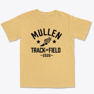 Mullen High School Track and Field Premium Heavyweight T-shirt